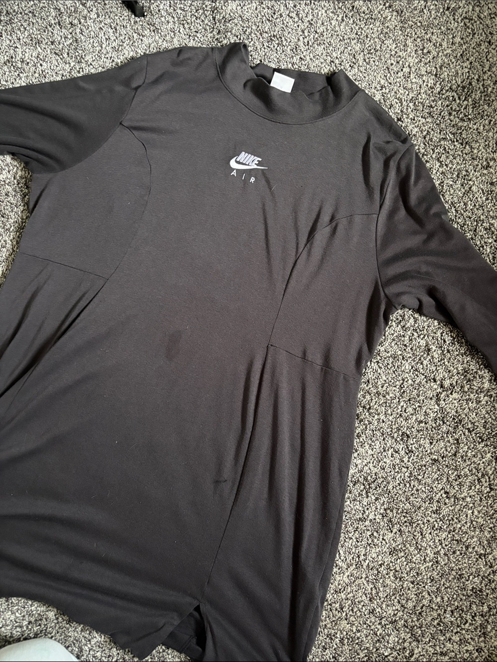 Nike Air women’s black long sleeve t-shirt dress.